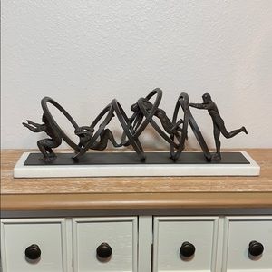 GLOBAL VIEWS “Jumping Through Hoops” Sculpture